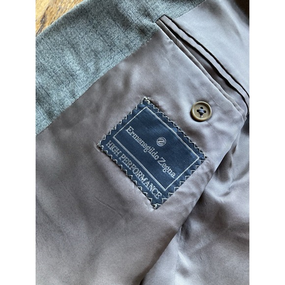 Ermenegildo Zegna Blazer Mens Size 44R Green High Performance Wool Jacket - Picture 14 of 16